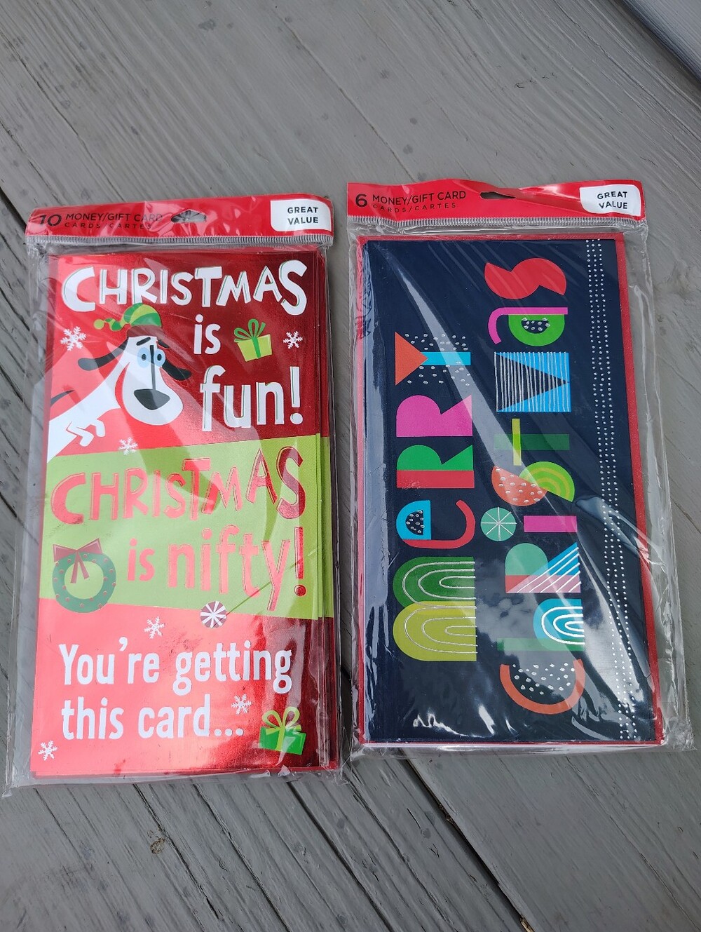 Hallmark Christmas Red Holiday Greeting Cards - Pack of 10 Bundle.
